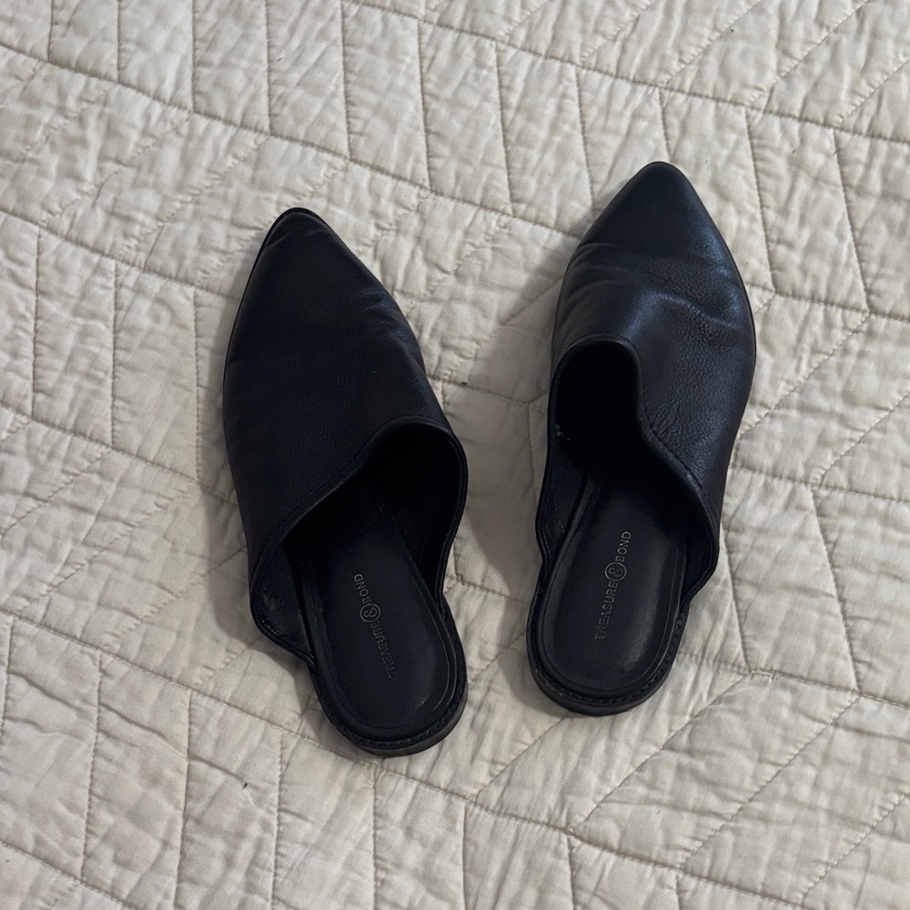 Treasure & Bond Black Slip-On Mules Size 8.5 Nordstrom
